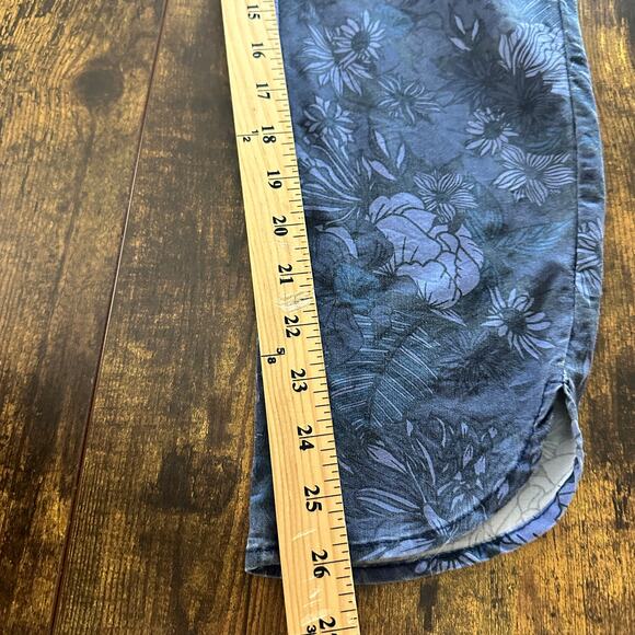 Marine Layer pants women size small blue floral pull on modal casual pockets - Picture 6 of 10